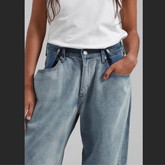 The Frankie Shop Blue Wide Leg Jeans - Picture 4 of 14